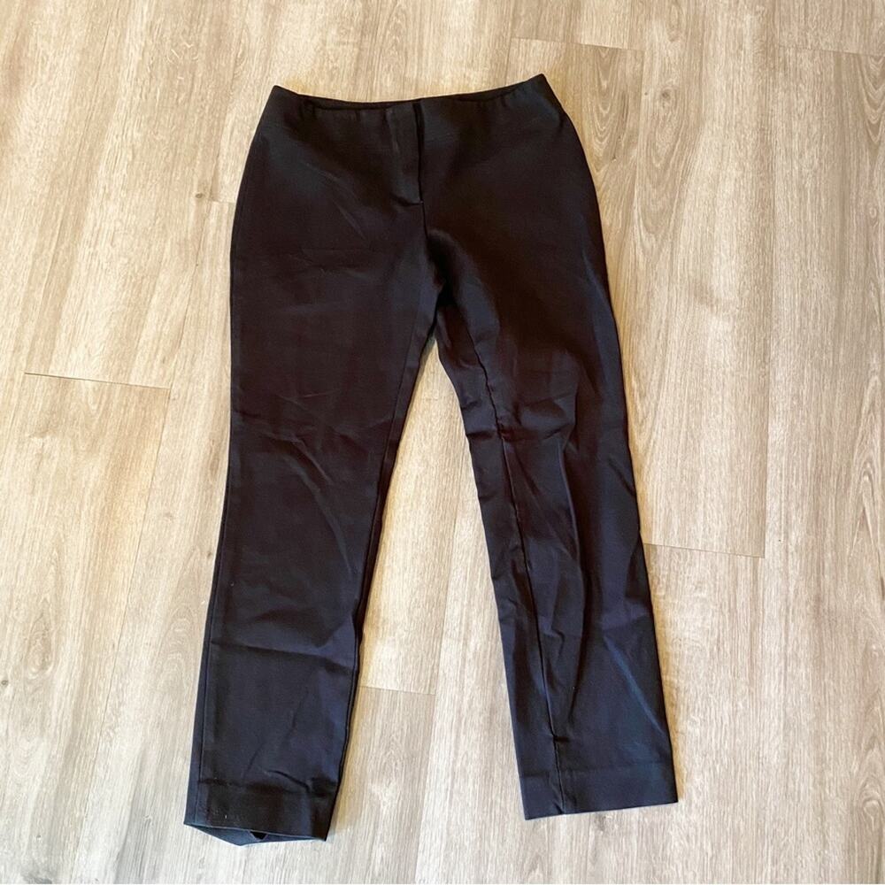 Donna Degnan Black Mid Rise Straight Leg Dress Pants Size 10